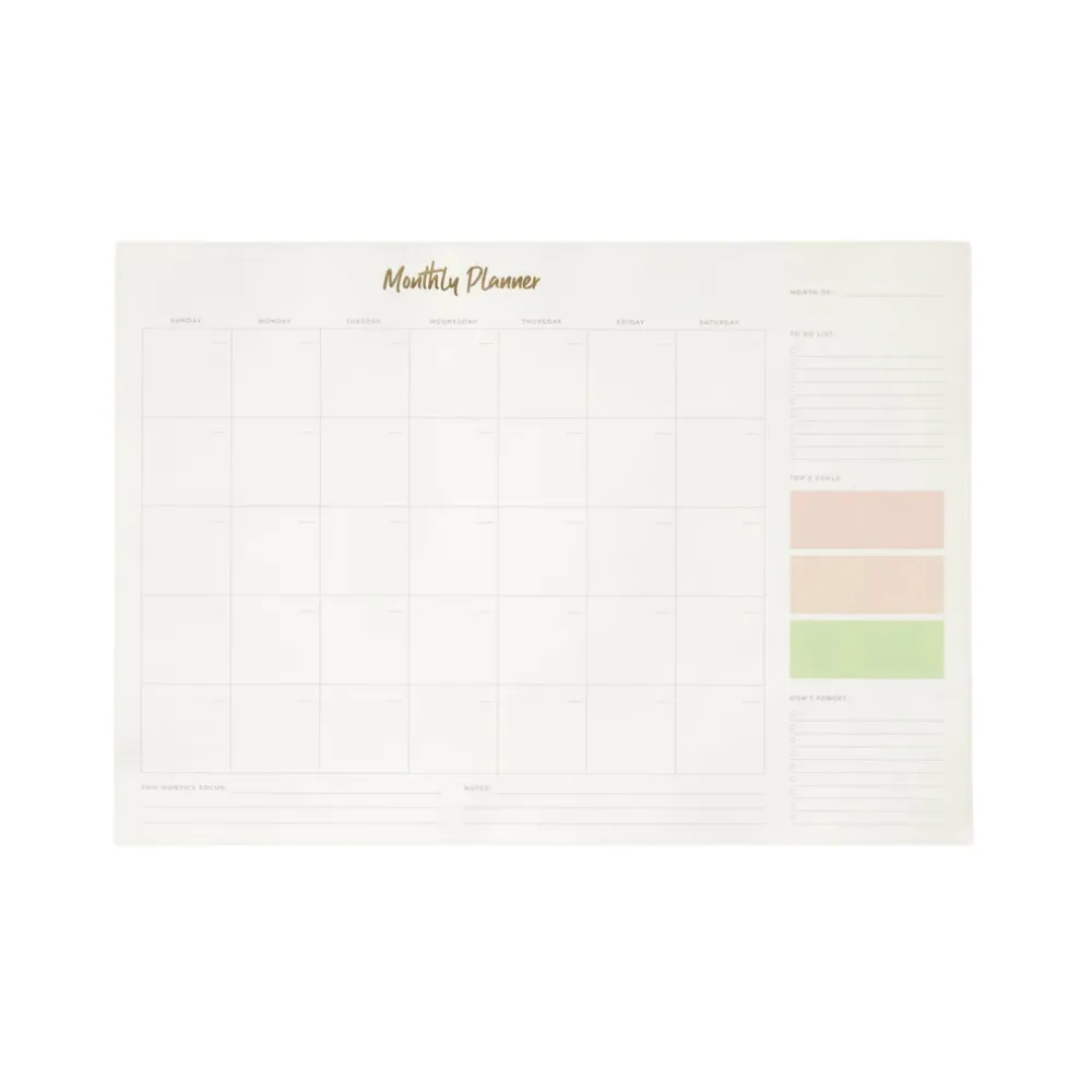 U Brands OC Brights Undated Desktop Calendar (17" x 12")
