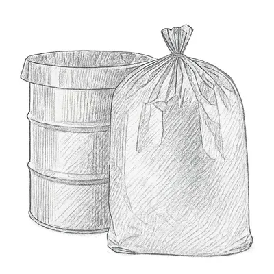 Uline Contractor's Bags 55-60 gal (Pack of 15)