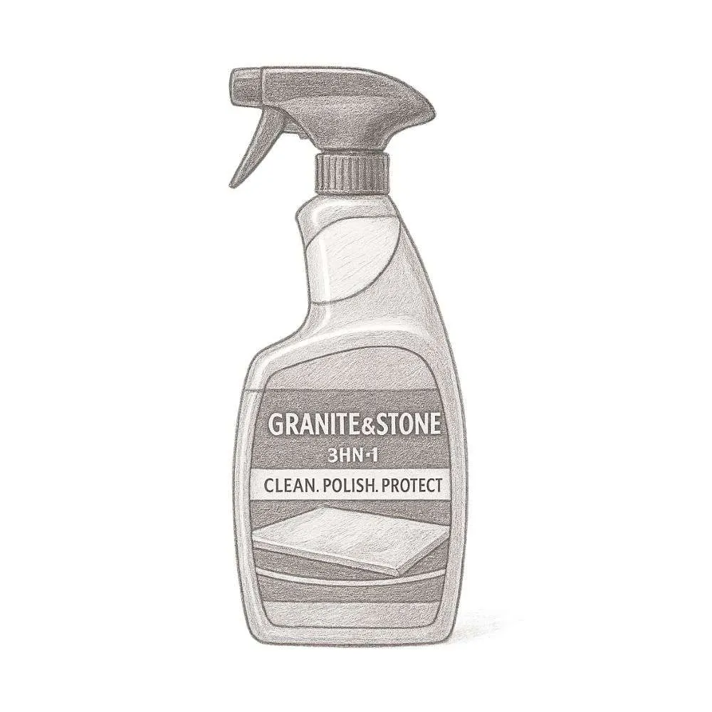 Weiman Granite and Stone 3-in-1 Clean Polish and Protect