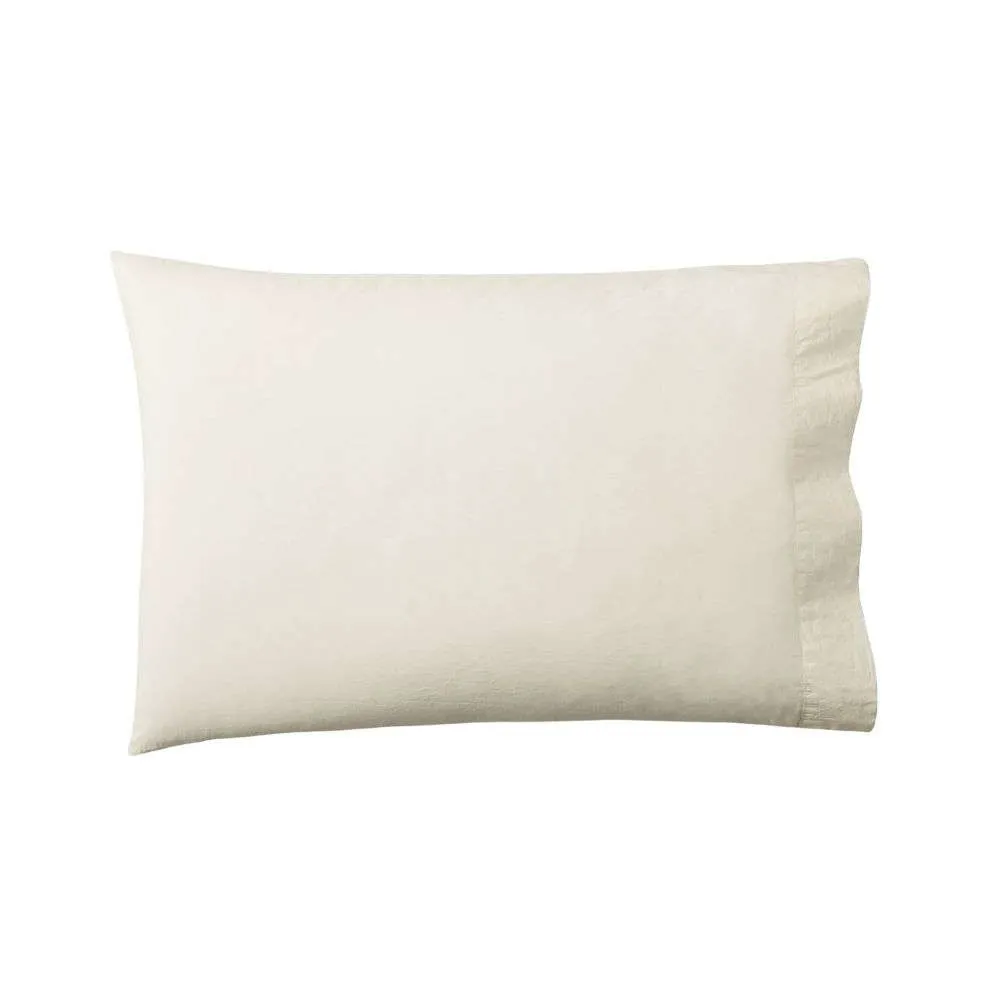 West Elm Organic Washed Cotton Percale Pillowcases (1 Set of 2 Pieces)