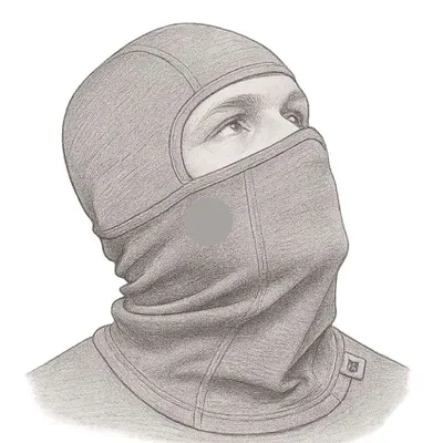 Woolf Merino Svarthetta Balaclava
