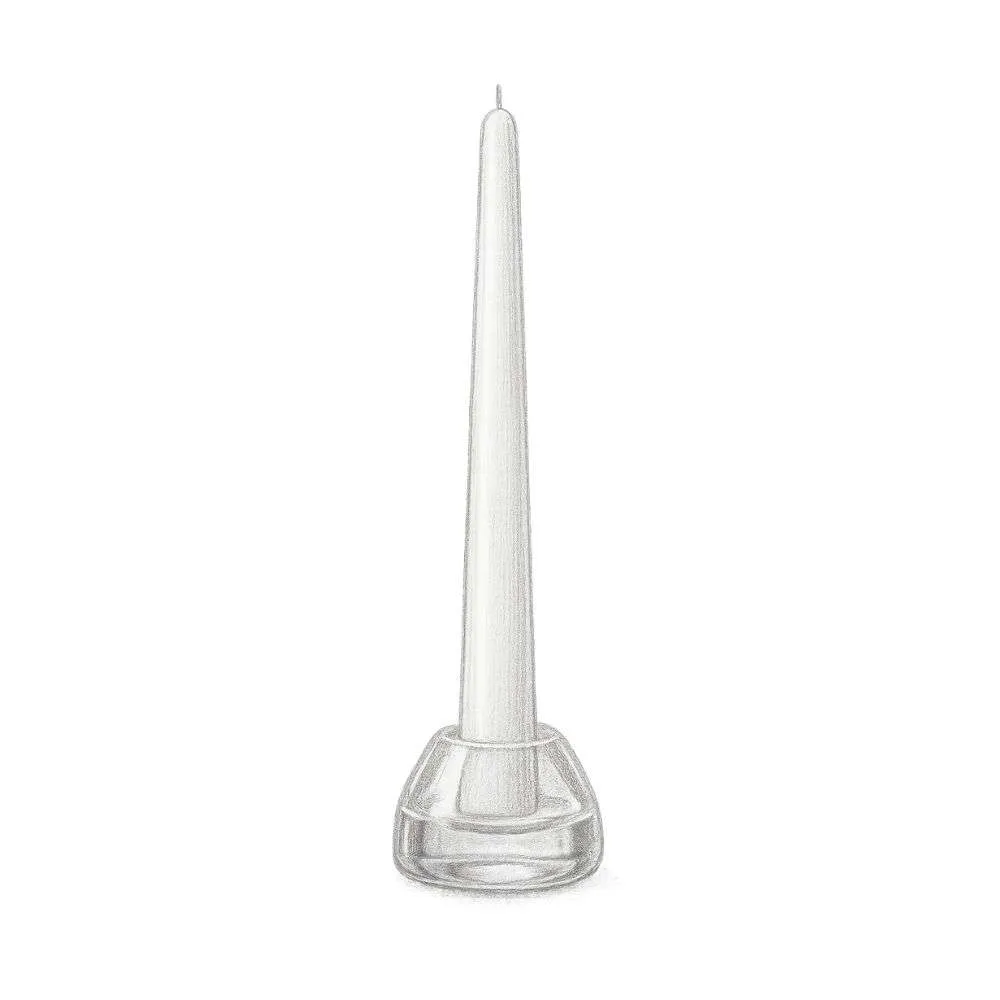 Yummi Candles 12" Handcrafted Taper Candles (Set of 12)