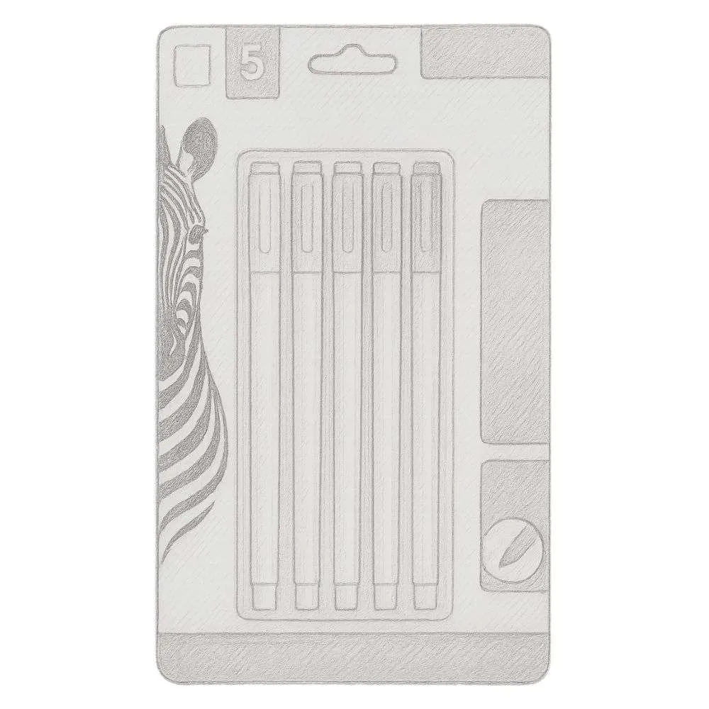 Zebra Mojini Highlighters (Pack of 5)